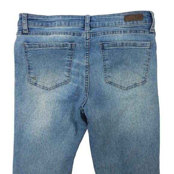 Kut From The Kloth Ankle Skinny Distressed Jeans Womens Size 6 Denim Light Wash - Picture 11 of 12